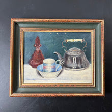 Load image into Gallery viewer, French Antique Still Life “Tasse de Thé” Oil Painting on Canvas Framed - French General Trading