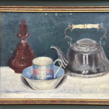 Load image into Gallery viewer, French Antique Still Life “Tasse de Thé” Oil Painting on Canvas Framed - French General Trading