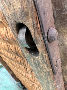 Rare Boar War Basket Trunk Original Lock & Key