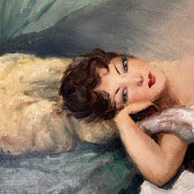 Load image into Gallery viewer, Impressive Reclining Nude French Original Mid Century Oil Painting on Canvas Signed & Framed - French General Trading