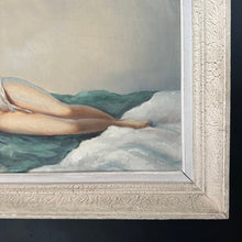 Load image into Gallery viewer, Impressive Reclining Nude French Original Mid Century Oil Painting on Canvas Signed & Framed - French General Trading