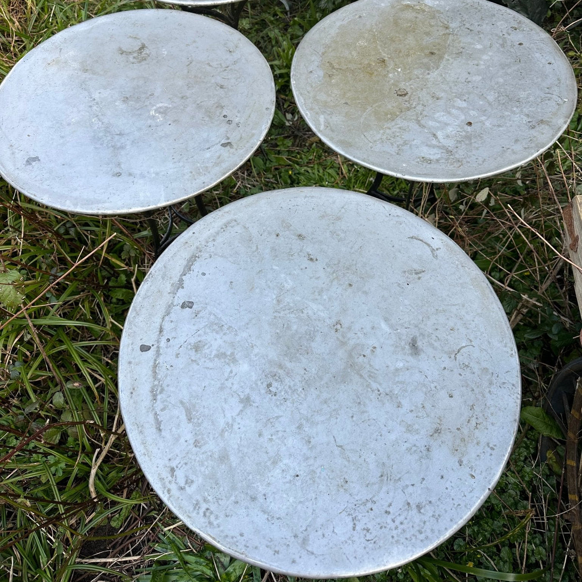 Round Zinc Topped Garden Table French French General Trading