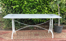 Load image into Gallery viewer, French Design Zinc Metal Garden Table 180cm x 70cm Seats 6-8 people
