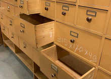 Load image into Gallery viewer, Dutch Pharmacy Shop Vintage Bank of Drawers - 315cm long x 168cm tall