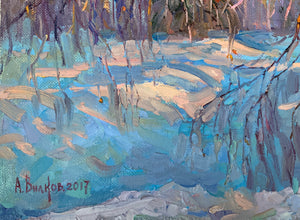Extraordinary “Winter” Modern Russian Oil on Canvas Original Painting