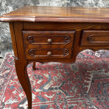 Load image into Gallery viewer, Antique French Provincial Oak Writing Desk - Bureau Plat