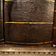Load image into Gallery viewer, Collection of Four Monumental 19th-Century French Leather &amp; Gilt Notaire Archive Boxes, 1845–1882, Faux Books.