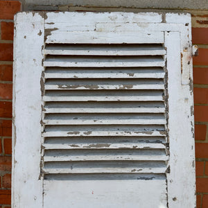 French Window Shutters - Large White Chippy Individual (1)