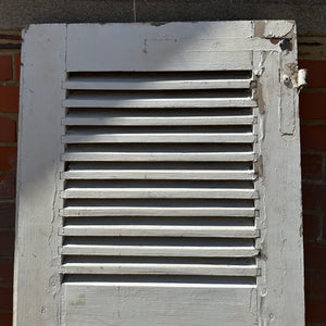 French Window Shutters - Large White Chippy Individual (1)