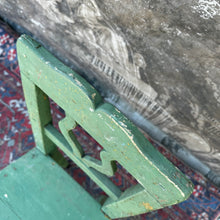 Load image into Gallery viewer, Rustic French Farmhouse Kitchen Chair — Original Green Paint