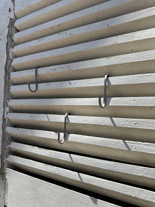 French Window Shutters - Large White Chippy Individual (1)