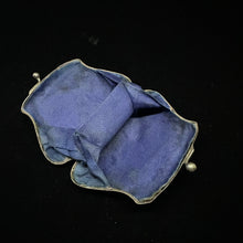 Load image into Gallery viewer, Vintage Silver Purse Bag - Blue Lining - One of a Kind