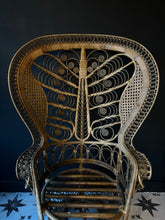 Load image into Gallery viewer, Stunning Pair of Emmanuelle Peacock by Koq Maison Throne Chairs - RARE