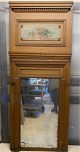 Load image into Gallery viewer, Antique French Trumeau Mirror with Painted Panel, c.1880