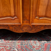 Load image into Gallery viewer, Antique French Louis XV Style Sideboard with Breakfront and Curved Ends, Marquetry Top.