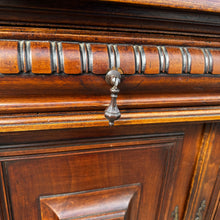Load image into Gallery viewer, Antique French Napoleon 111 Walnut Marble-Topped Cabinet c.1870