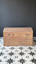 Load image into Gallery viewer, Antique Pine Dome Topped Trunk - Original Paint traces