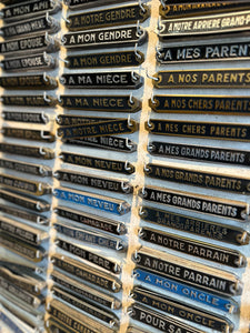 French Vintage Family Name/Place Plaques