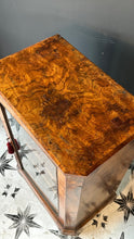 Load image into Gallery viewer, Antique Small Vitrine in Stunning Walnut Veneer