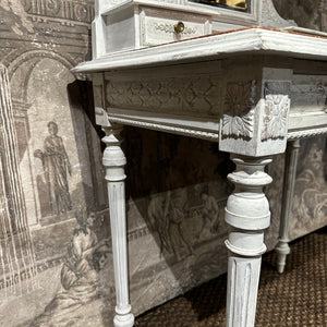 Antique French Louis XVI Dressing Table with Mirror, c.1880