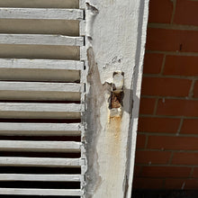 Load image into Gallery viewer, French Window Shutters - Large White Chippy Individual (1)