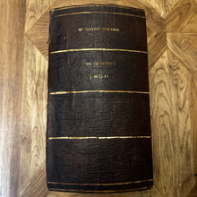 Load image into Gallery viewer, Collection of Four Monumental 19th-Century French Leather &amp; Gilt Notaire Archive Boxes, 1845–1882, Faux Books.