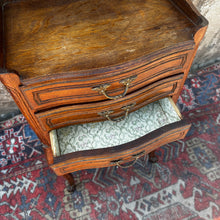 Load image into Gallery viewer, French Antique Louis XV Oak Nightstand with 3 Drawers