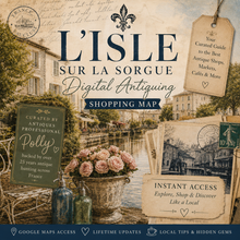 Load image into Gallery viewer, L'Isle-sur-la-Sorgue Antique &amp; Flea Market Guide | Polly's Digital Shopping Map