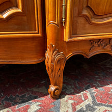 Load image into Gallery viewer, Antique French Louis XV Style Sideboard with Breakfront and Curved Ends, Marquetry Top.
