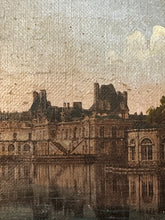 Load image into Gallery viewer, Château de Fontainebleau — Mid-Century French Souvenir Oil Painting