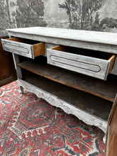 Load image into Gallery viewer, Large Antique French Chateau Painted Buffet Cupboard Louis XV 1870
