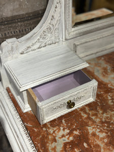 Antique French Louis XVI Dressing Table with Mirror, c.1880