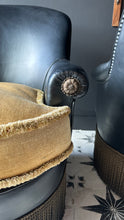 Load image into Gallery viewer, Stunning Pair of French Black Leather Crapaud Cocktail Chairs 1940’s Immaculate Condition