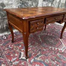 Load image into Gallery viewer, Antique French Provincial Oak Writing Desk - Bureau Plat