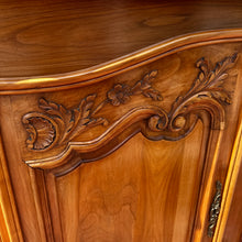 Load image into Gallery viewer, Antique French Louis XV Style Sideboard with Breakfront and Curved Ends, Marquetry Top.
