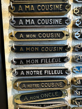 Load image into Gallery viewer, French Vintage Family Name/Place Plaques