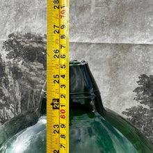 Load image into Gallery viewer, Decorative Antique Emerald Glass Spirit Bottle - Ukrainian Marriage Demijohn 65cm Tall