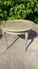 Load image into Gallery viewer, French Antique Low Table Louis Fluted Tray Top Painted Antique Finish