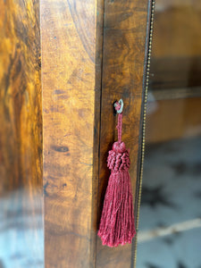 Antique Small Vitrine in Stunning Walnut Veneer