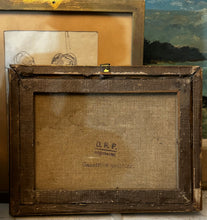Load image into Gallery viewer, Château de Fontainebleau — Mid-Century French Souvenir Oil Painting