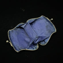 Load image into Gallery viewer, Vintage Silver Purse Bag - Blue Lining - One of a Kind