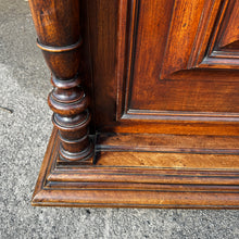 Load image into Gallery viewer, Antique French Napoleon 111 Walnut Marble-Topped Cabinet c.1870