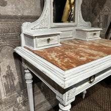 Load image into Gallery viewer, Antique French Louis XVI Dressing Table with Mirror, c.1880