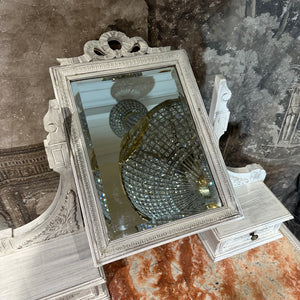 Antique French Louis XVI Dressing Table with Mirror, c.1880