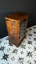 Load image into Gallery viewer, Antique Small Vitrine in Stunning Walnut Veneer