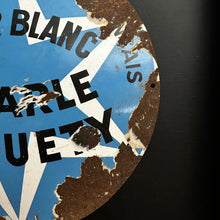 Load image into Gallery viewer, French Enamel Advertising Sign — “Super Blanc Demarle Lonquety” (c.1930–1950)