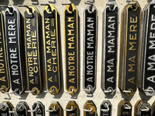 Load image into Gallery viewer, French Vintage Family Name/Place Plaques