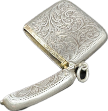 Load image into Gallery viewer, Hallmarked Sterling Silver Vesta Case (1908) — Wearable Treasure Keeper Pendant