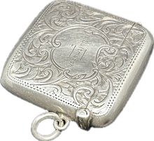 Load image into Gallery viewer, Hallmarked Sterling Silver Vesta Case (1908) — Wearable Treasure Keeper Pendant