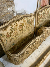 Load image into Gallery viewer, Pair of Antique French Upholstered Single Beds, circa 1900 – Painted Pine